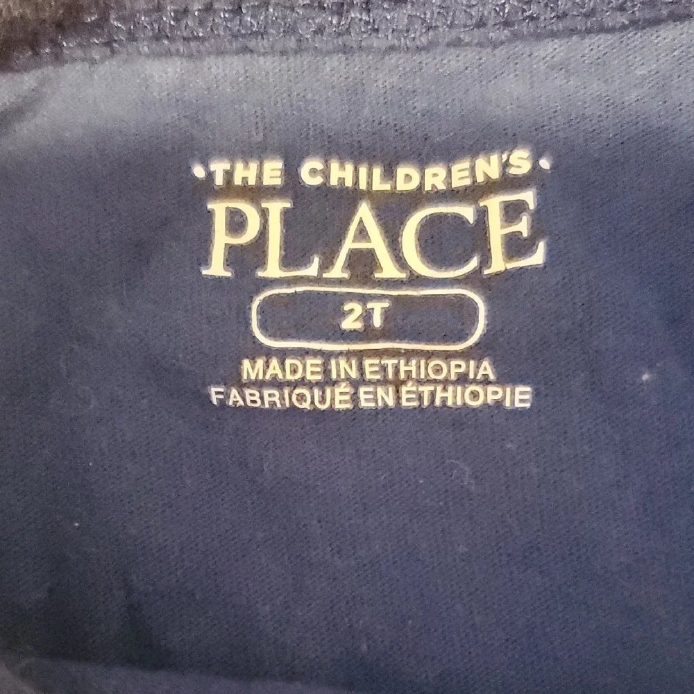The Children's Place Royal Blue Tee with Red 'WHY?' Design
